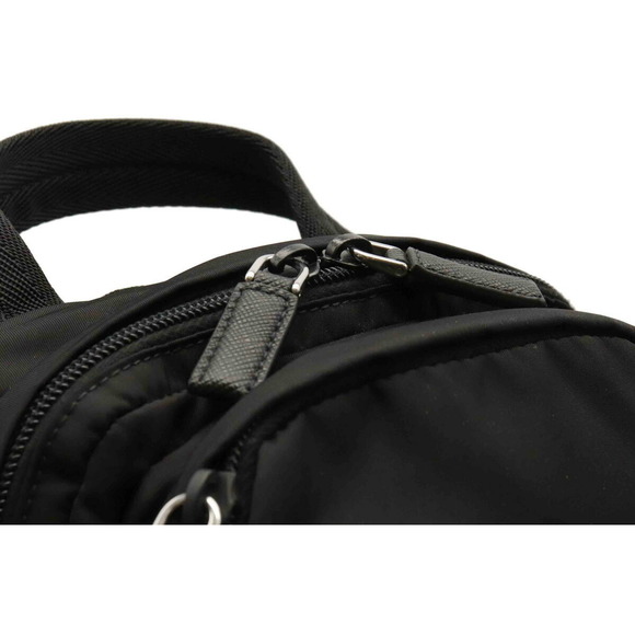 Prada Tessuto Montagn Body Bag Nylon Leather Nero Black - Picture 9 of 9